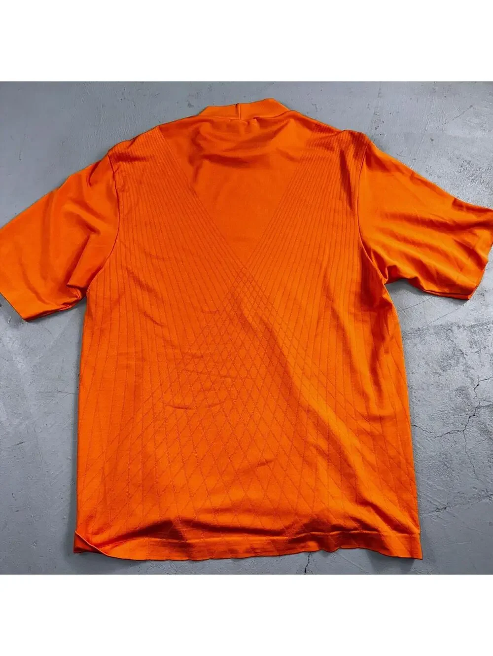 Nike Tiger Woods Polo Shirt Mens L Golf TW Performance Sun Orange VTG 90s Y2K